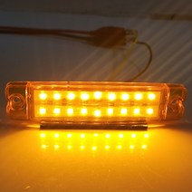 오토바이 견인 트레일러18 LED 트럭 사이드 라이트 트레일러 램프 경고 비상 조명 led 바 주차 신호등 SUV, 02 Yellow_01 1pcs