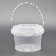 페일용기 400~5L 투명 벌크용기 플라스틱용기 채집 세차통, 5개