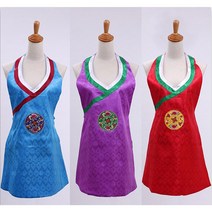 한복 앞치마 집들이 선물 명절 앞치마 주방앞치마(174), 노랑