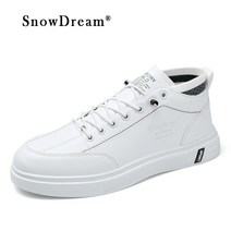 SnowDream 남자 스니커즈 캐주얼 스니커즈 스포츠 신발 하이탑 슈즈 shengdao-XL222