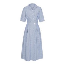 스트라이프카라원피스EO7560BLP