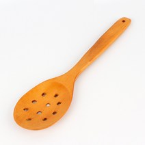 내추럴 옻칠 원형구멍 나무 볶음주걱 l 떡볶이 우드