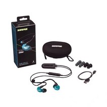 Shure se215-BT2 TW2 블루투스 헤드폰 케이블 SE535 SE846 SE215 이어폰 용 마이크가있는 5.0 업그레이드 와이어 제어, 파란