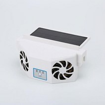 카큘레이터 지게차 차박태양열 선풍기 화물차 차량용 환풍기 휴대용 쿨러 자동차 라디에이터 배기 팬 구동 라디에이터 usb 이중 충전 공기 순환 배기 환기 팬, 하얀
