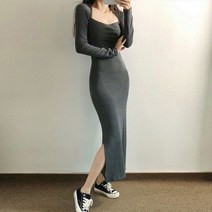 볼레로 기모 슬림롱원피스