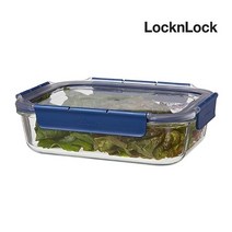 락앤락 탑클라스 직사각 1.6L 블루 LBG454, 락앤락 탑클라스 LBG454 블루