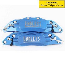 캘리퍼커버 브레이크튜닝 4 또는 2Pcs S/M/L 알루미늄 3D 끝없는 디스크 브레이크 캘리퍼스 커버 스티커 For Mazda KIA Sline AUDI BMW Mercedes, [03] 2 pcs blue, [05] 2 pcs size S