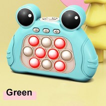 [예쓰샵] 팝잇 전자 자동 게임기 푸시 팝 뽁뽁이 버블 스트레스 해소 피젯 키덜트 장난감, Green Frog with box, 3.Green Frog with box, 1개