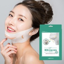 목 주름 이중턱 리프팅 턱선관리 넥앤친케어패치, 1Box, 1개