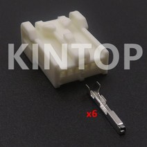 와이어가 있는 6 핀 자동 언실드 커넥터 1 세트 7282-8663 후면보기 카메라 하네스 소켓, 01 1 Set