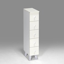 라인아트 코니 하이그로시 5단 미니 서랍장, SR-P08 화이트