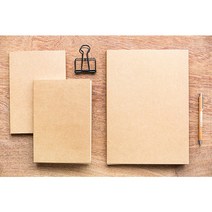 캘리그라피 드로잉북 무지노트 일기장 크라프트 130매 A5 (32K)