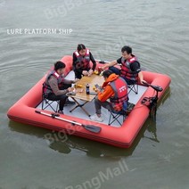 벨리보트 바다낚시보트 에어 배스 패달 고무 벨리 소형 바다 낚시 페달 모터, 3.6미터 + 4행정 4.0마력
