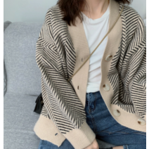 간절기 여성 루즈핏 가을 구제 가디건 봄 니트 복고 기본 40대 50대 빅사이즈 여성 하객룩