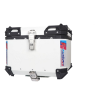 등받이 증정 오토바이 알루미늄 탑박스 배달 가방 스쿠터 슈퍼커브 배달통 35L 45L 55L 65L, 블랙