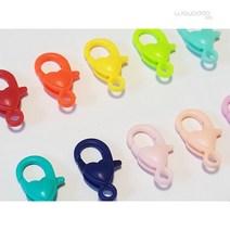 와요또 플라스틱 미니 하트 랍스타 붕어 고리 키링 부자재, 5.하늘, 1개