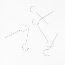 지엔디스플레이 옷가게 의류매장 나무바지걸이 원목옷걸이 물음표 연결고리제작 옷걸이고리 10묶음 옷걸이, 10개, 무광 20cm