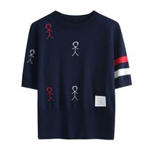 니트반팔티 여성 데일리룩 간절기 Y2k 티셔츠 한국 패션 탑스 의류 반팔 여름 카와이 여성용 그래픽 스트리트웨어 고스