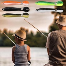 활력넘치는 글라스로드 소프트 바이오닉 미끼 5 개 생체 감성돔대 참돔대 바다대 원투세트, D