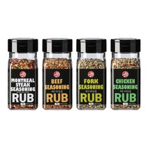 아이엠소스 스테이크시즈닝 4종세트 쇠고기 닭고기 삼겹살 가정 캠핑 필수품 (당일발송보장), 1세트