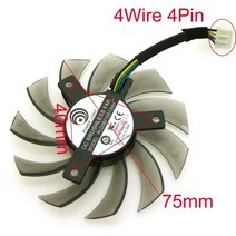 PLD08010S12HH DC12V 0.35A VGA 팬 기가바이트 GeForce GTX780 GV-N780OC 4GB GV-N770OC-4GB 그래픽 비디오, 04 4Wire 4Pin