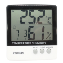 (경인산업)경인 디지털 온도습도계 TH-01D 온습도계 실내 실외 측정 대형액정 시계