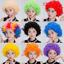 삐에로가발 뽀글이파마가발 장기자랑 공연, 골드