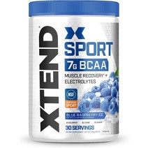 XTEND 스포츠BCAA 파우더 블루라즈베리 아이스 운동회복 아미노산 보충 전해질 30회