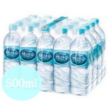 백산수 500ml 생수 x 40개 60개 80개 / 샘솟는물 농심 백산수 500 무료배숭, 40개(pt)