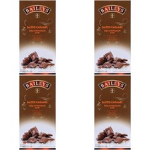(독일직배) 베일리스 밀크 초콜릿 바 솔티드 카라멜 초콜렛 90g 4팩 Baileys Milk Chocolate Bar Salted Caramel 90g, 4개