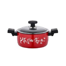 PN풍년 아노디끄IH 20cm양수냄비 (블랙 레드), 블랙