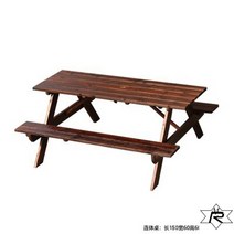 공원벤치 테라스 야외용 정원 평벤치 등받이 카페 의자 야외 파크 발코니, 점프수트/길이150폭60높이60갈색/두께3cm