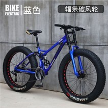 입문용 산악 자전거 독일 변속 중학생선물 MTB 카본, 블루(스포크 휠)