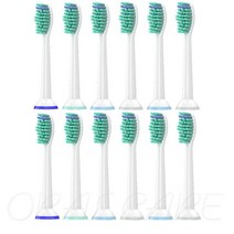 필립스 HX6250 HX6530 HX6730 HX6781 HX6930 HX9342 Sonicare R710 RS910 RS930 브러시 헤드 용 교체 칫솔 HX6014, 02 12PCS