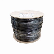 블랙 랜선 UTP CAT5e 300M 옥외용 제작 랜케이블 박스 드럼 롤 네트워크 단선 패치코드 통신공사 인터넷선, 1개