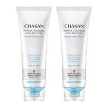 [1+1이벤트] 트러블 좁쌀 모공수축 얼굴각질제거 클렌징 버블지우개폼 120ml, 1세트