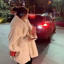 빅사이즈 양털자켓 아이보리