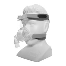 양압기 풀페이스 마스크 CPAP 자동 기계 사이즈 S/M/L 조절식 헤드 기어가 있는 코골이 방지 용, 3L