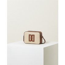 22FW [DD BAG] 베이지 DD불박 로고포인트 가죽배색 크로스백 DCBA2F951I2