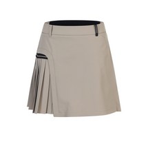 링스#골프#비대칭 주름으로 포인트를 준 가을 퍼포먼스 큐롯, 블랙