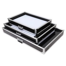 모래 아트 스크린 플레이트 드로잉 테이블 교구 놀이, 백색 55x35cm(커버 포함)