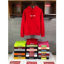 Supreme box 루즈핏 남녀공용 후드티
