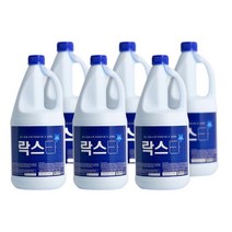 락스 2L 6개 찌든때 곰팡이 표백 화장실 청소 냄새 제거, 오리지널(2L 6개)