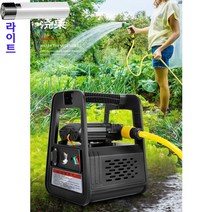 라이트포함 20A 충전식 농업용 엔진양수기 소형 물펌프 이동식 자동 휴대용, 옵션2 라이트포함