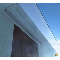 투명 차면시설 레인스탑 넥산 렉산 캐노피 비가림, 400x1000 투명(외벽설치)