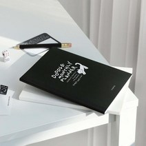 먼슬리 플래너 만년형 고양이 월간 다이어리 스케줄러 노트, 02 블랙
