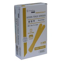칼라클럽 우드 스파츌라 100개 설압자 혀누르개, 100개입