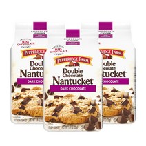 Pepperidge Farm Nantucket Dark Chocolate 페퍼리지팜 낸터킷 다크 초콜릿 쿠키 219g 3팩, 3개