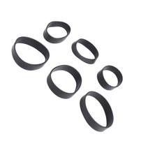 수중 탱크 백 플레이트 스트랩 다이빙 장비 용 6Pcs 고무 고정 밴드, EPDM, 검은색