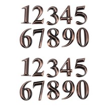단독주택현관문 현관문 현관문교체 20Pc Gate Digits 0 To 9 Number Tag Door Plaque House Drawer Sign Pl, 01 아이보리